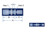 Straight Union Panel Mount Reducer