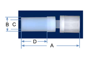 Weld Straight Connector